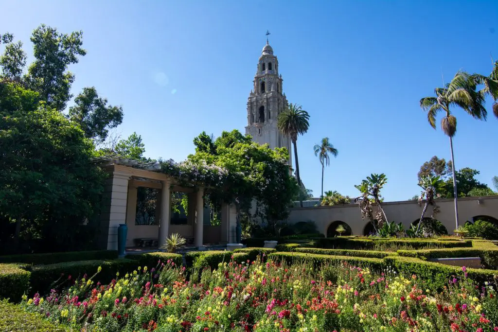 white and brown concrete building in Balboa Park